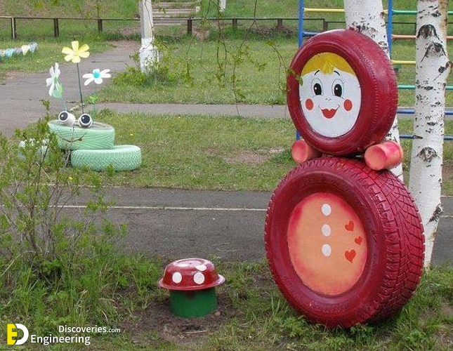 18 Inventive Handmade Garden Decor Ideas Using Used Tires