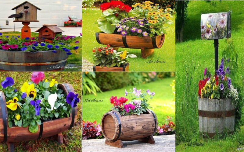 14 Ingenious Ways to Decorate Your Garden using Barrels