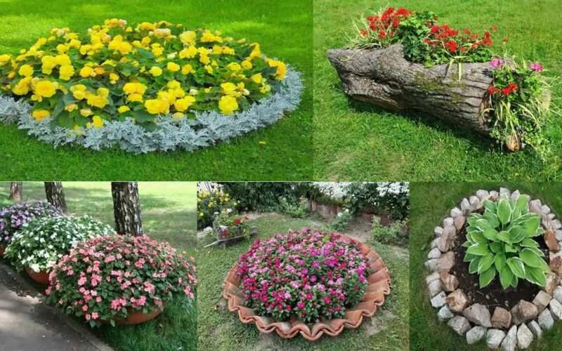 15 lovely and affordable do-it-yourself flower garden design ideas for the front of the home