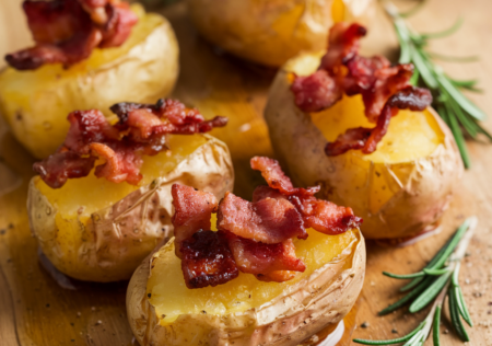 Honey Bacon Roasted Potatoes